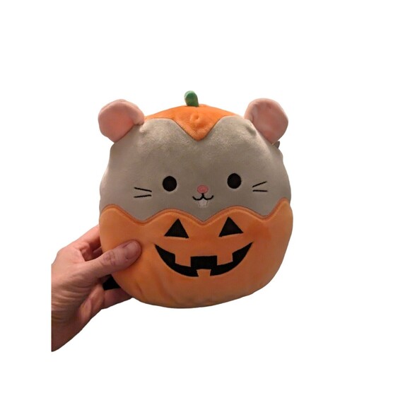 Squishmallows Halloween 2023 Squad 8" Milto the Mouse in Pumpkin Plush Toy - Picture 2 of 7